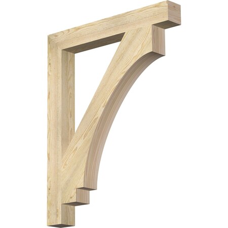 Ekena Millwork Imperial Block Rough Sawn Bracket, Douglas Fir, 4"W x 32"D x 40"H BKT04X32X40IMP05RDF